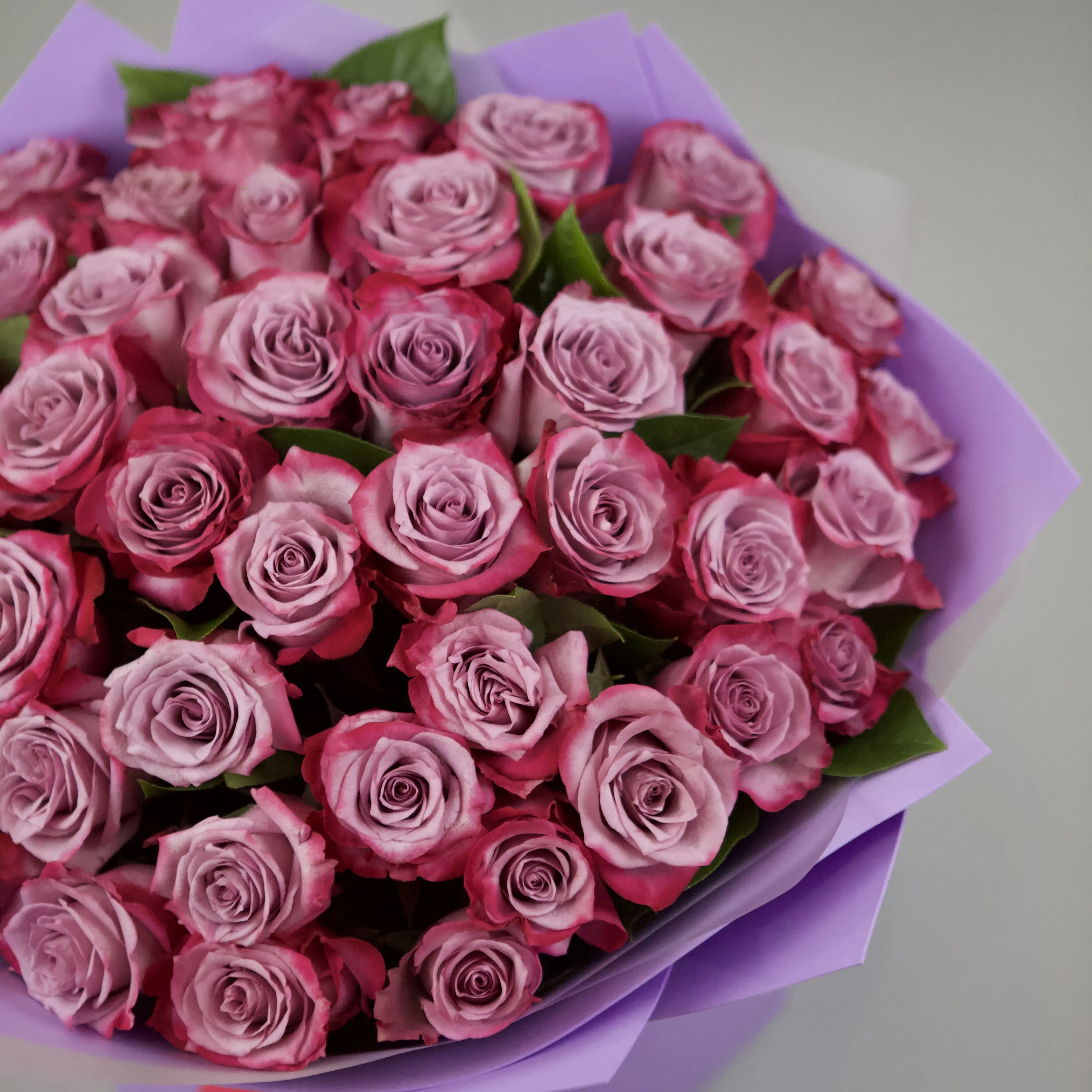 Фото Букет из роз «Малиновый пунш»