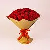 Фото 77 красных роз (50 см)