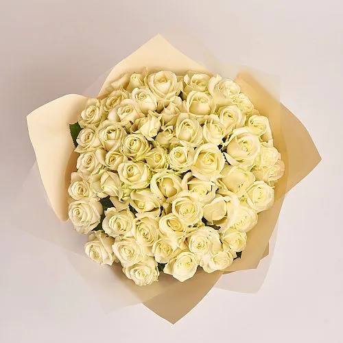 Фото Букет из 51 белой розы