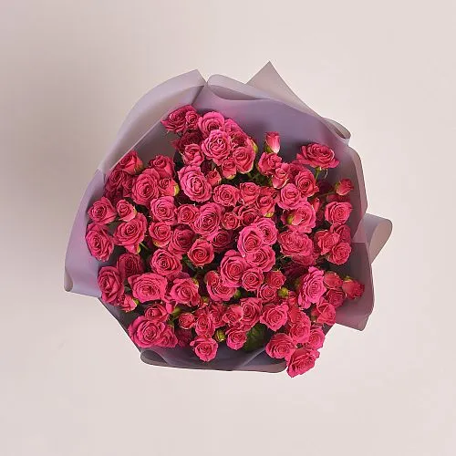 Фото Букет из 21 розовой розы