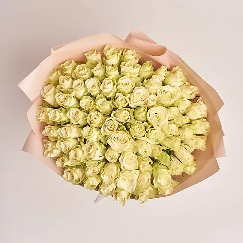 Букет из 75 белых роз фото №2 Фото Букет из 75 белых роз