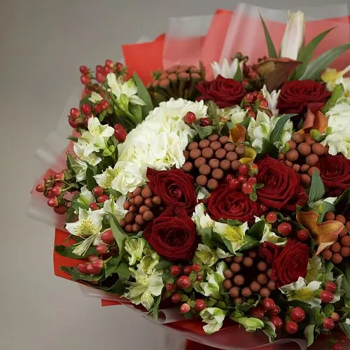 Букет «Бордо» фото №3 Фото Букет «Бордо»