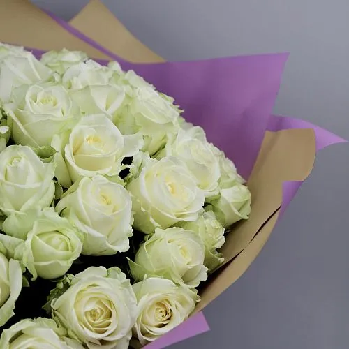 Букет из роз «Белое облачко» фото №4 Фото Букет из роз «Белое облачко»