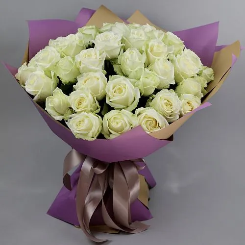 Букет из роз «Белое облачко» фото №1 Фото Букет из роз «Белое облачко»