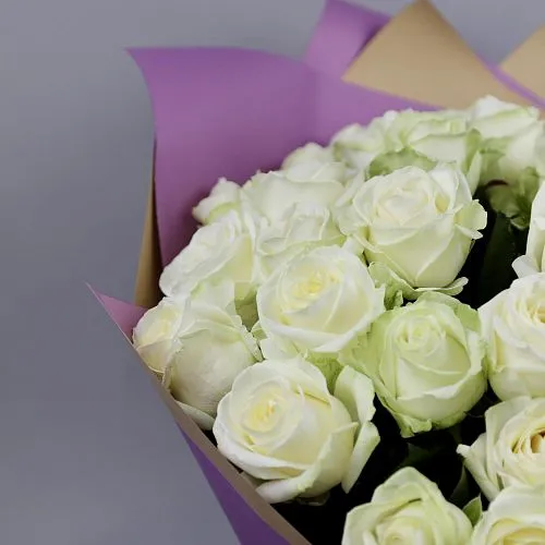 Букет из роз «Белое облачко» фото №3 Фото Букет из роз «Белое облачко»