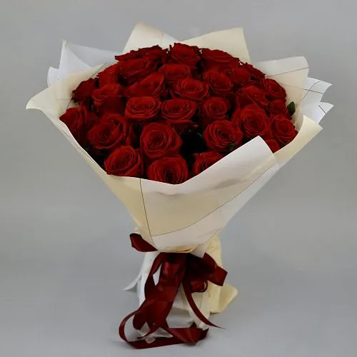 Букет из роз «Рубин» фото №1 Фото Букет из роз «Рубин»