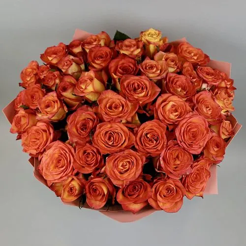 Букет из роз «Апельсиновое утро» фото №2 Фото Букет из роз «Апельсиновое утро»